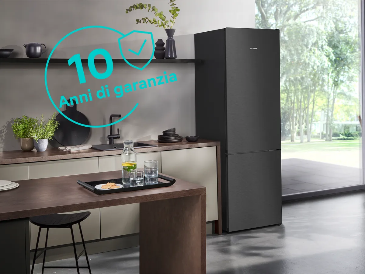 10 anni di garanzia combinati frigo-congelatore Siemens