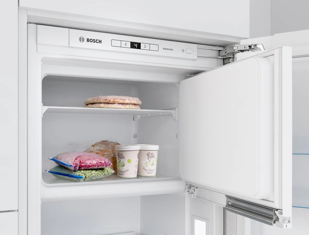 Built-in fridges with freezer section