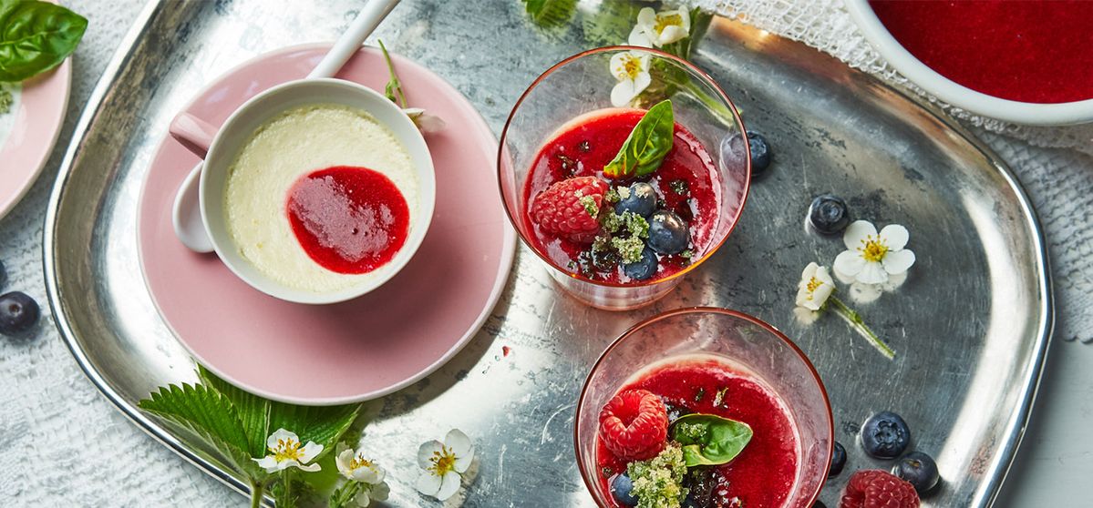 Rezept: Zitronenflans mit Himbeer-Coulis | NEFF