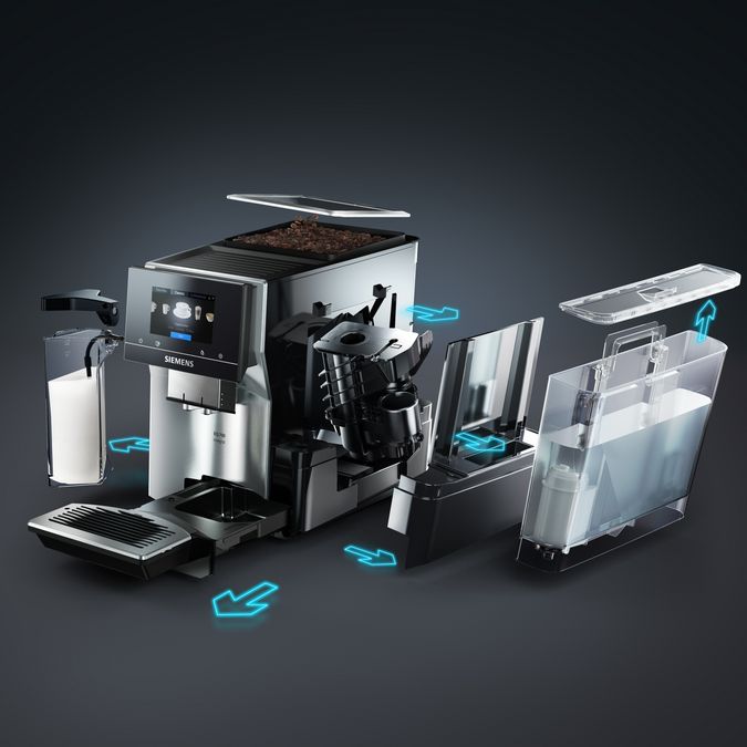 Tam Otomatik Kahve Makinesi EQ700 integral Metalik inoks gümüş TQ703R07 TQ703R07-22