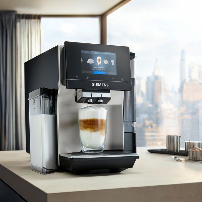 Fully automatic coffee machine EQ700 integral Inox silver metallic TQ703GB7 TQ703GB7-27