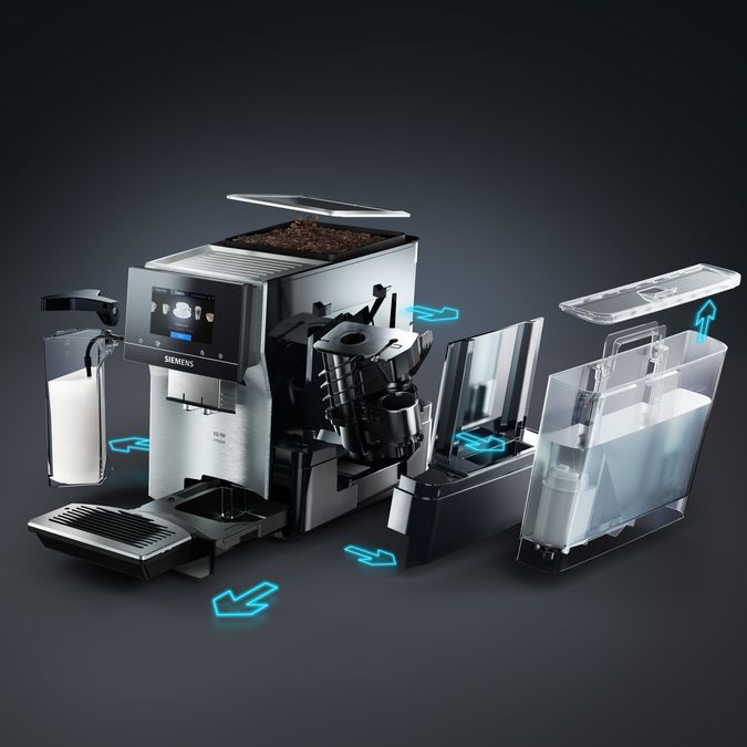 Fully automatic coffee machine EQ700 integral Edelstahl TQ707D03 TQ707D03-9