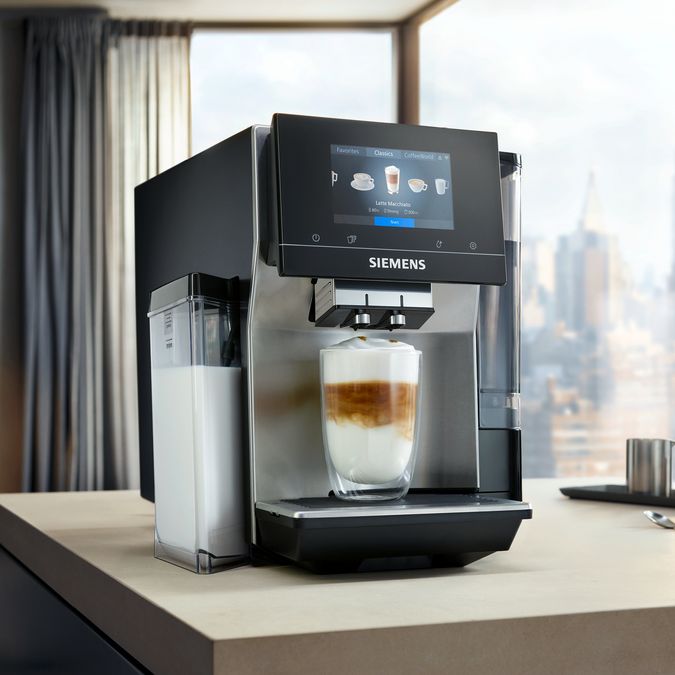Fully automatic coffee machine EQ700 integral Edelstahl TQ707D03 TQ707D03-14