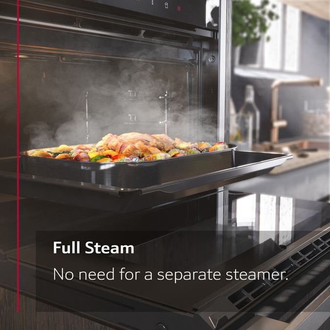 N 90 Built-in oven with steam function 60 x 60 cm Stainless steel B47FS34H0B B47FS34H0B-11