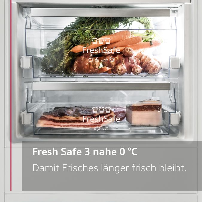 N 90 Einbau-Kühlschrank mit Gefrierfach 177.5 x 56 cm Flachscharnier mit Softeinzug KI8826DE0 KI8826DE0-8