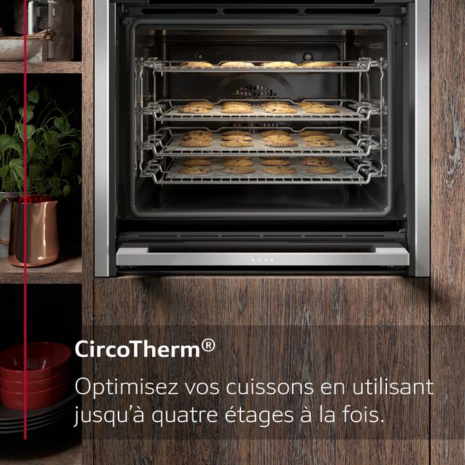 N 90 Built-in oven with added steam function 60 x 60 cm Inox B56VT62N0 B56VT62N0-6