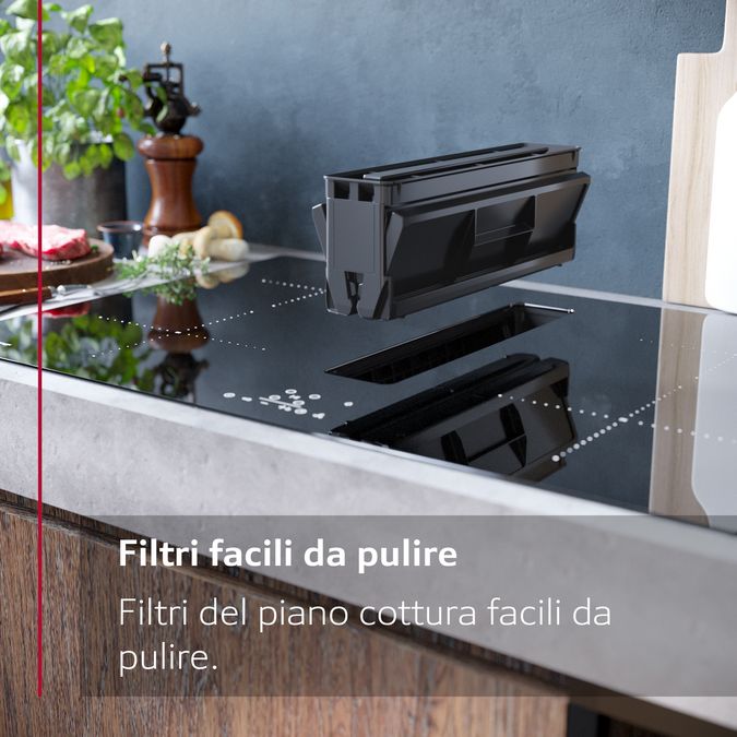 N 50 Piano a induzione con cappa integrata 80 cm surface mount without frame T48CB1AX2 T48CB1AX2-5