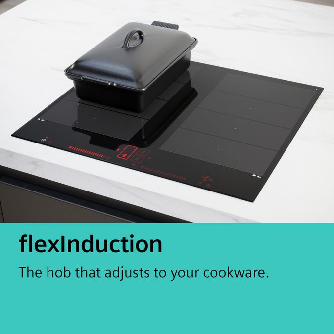 iQ700 Induction cooktop with extractor 80 cm surface mount with frame EX875LX67E EX875LX67E-6