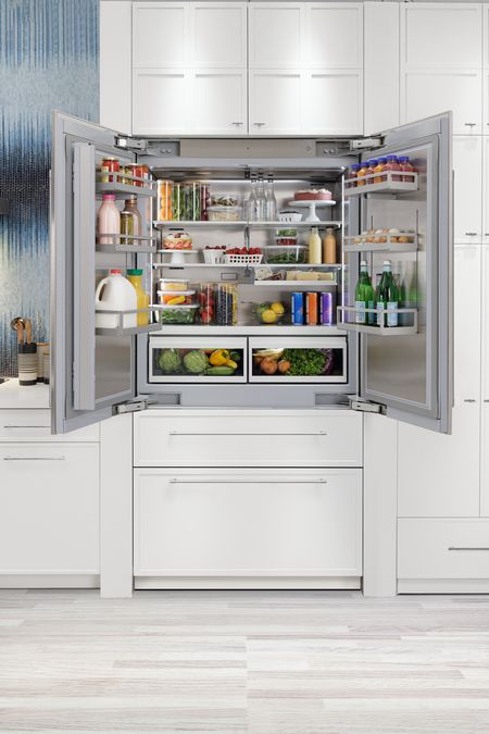 Freedom® Réfrigérateur combiné intégrable à portes françaises avec congélateur en bas Panel Ready T42IT100NP T42IT100NP-16