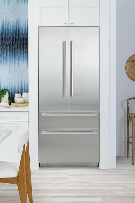 Freedom® Réfrigérateur combiné intégrable à portes françaises avec congélateur en bas 36'' Masterpiece® Inox T36BT110NS T36BT110NS-20