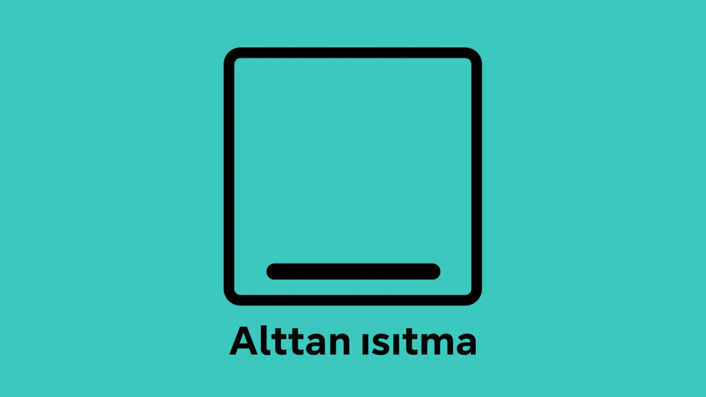 Siemens fırın alttan ısıtma modu