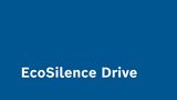Eco Silence Drive in wei&szlig;er Schrift auf blauem Hintergrund &ndash; der Startbildschirm des Videos
