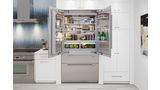 Freedom® Réfrigérateur combiné intégrable à portes françaises avec congélateur en bas  Professional Inox T42BT120NS T42BT120NS-13