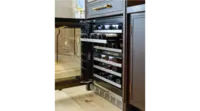thermador kips bay christopher peacock main under counter wine fridge open
