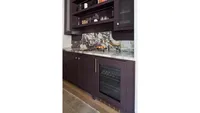 deep bar purple custom panel under counter refrigeration bar view