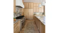 dallas les jardines oak custom panel refrigeration columns