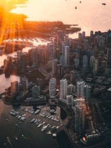 Coucher de soleil à Vancouver