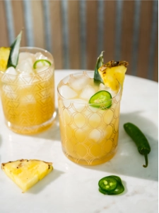 Flaming Pineapple Mocktail