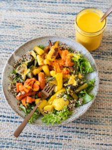 quinoa and roasted vegetable bowls