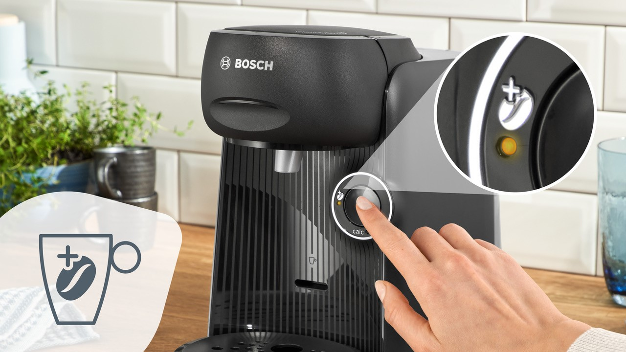 BoschTassimo Finesse TAS16B2 Koffiezetapparaat by Bosch 70 dranken intense koffie op kopdruk automatische uitschakeling perfect gedoseerd ruimtebesparend 1400 W zwart/zwart