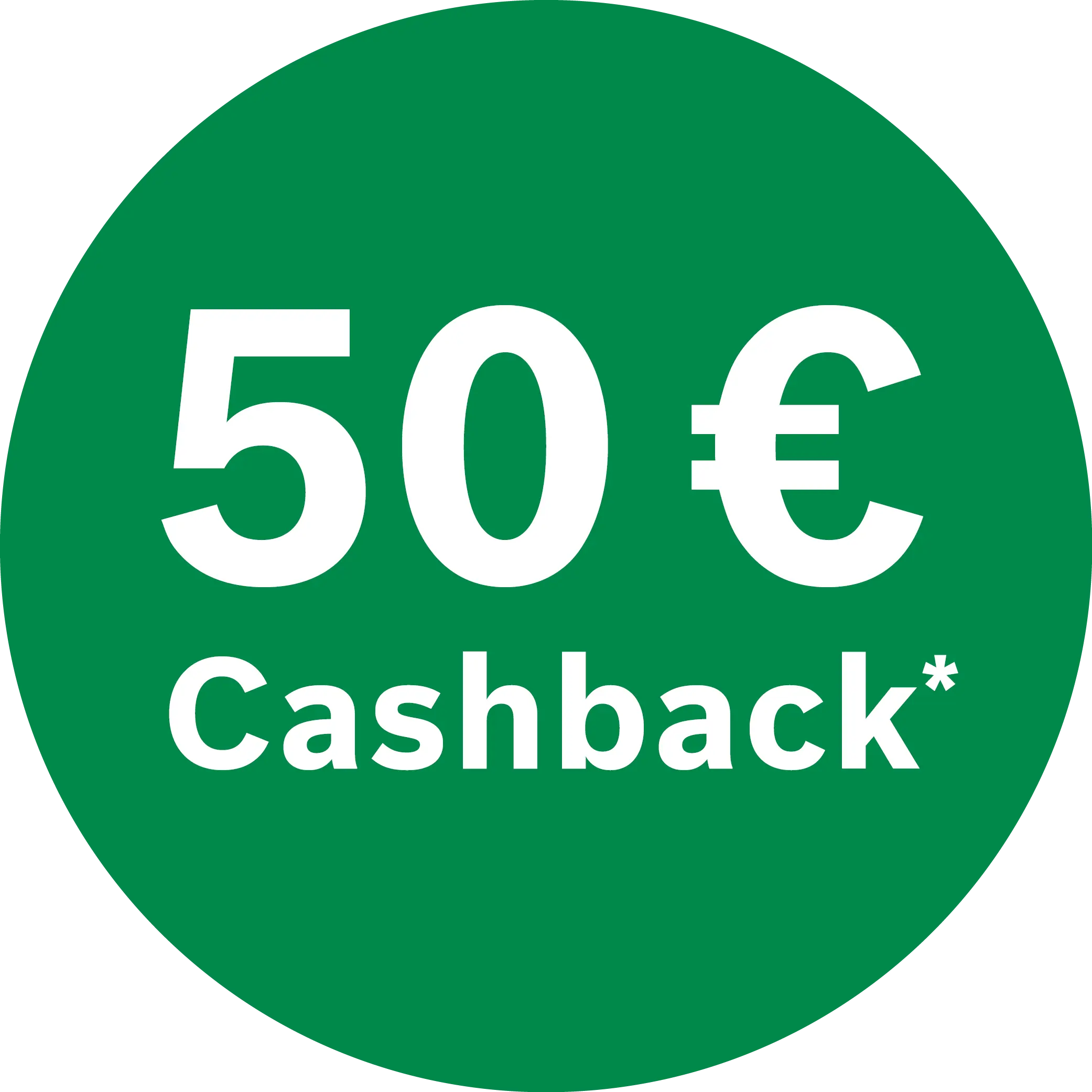 Bis zu 100 € Cashback sichern. Bild