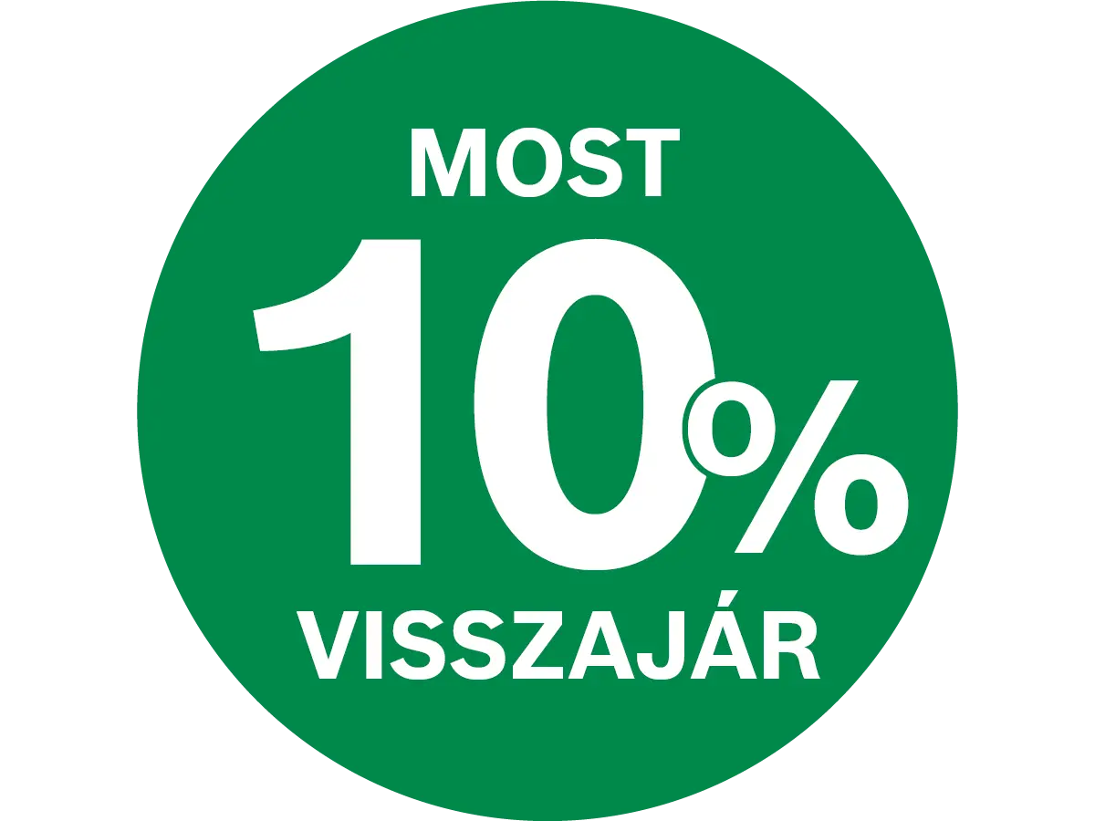 10% pénzvisszatérítés! kép