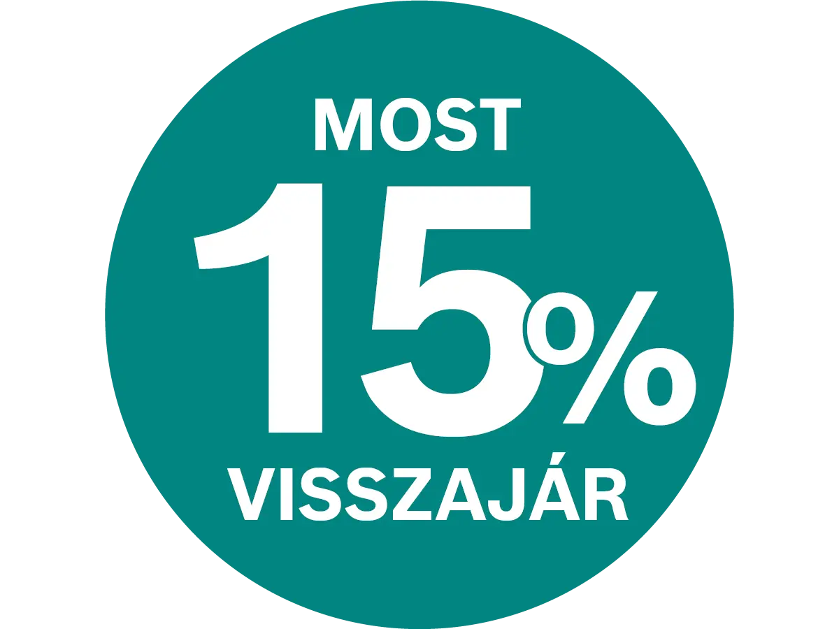 15% pénzvisszatérítés! kép