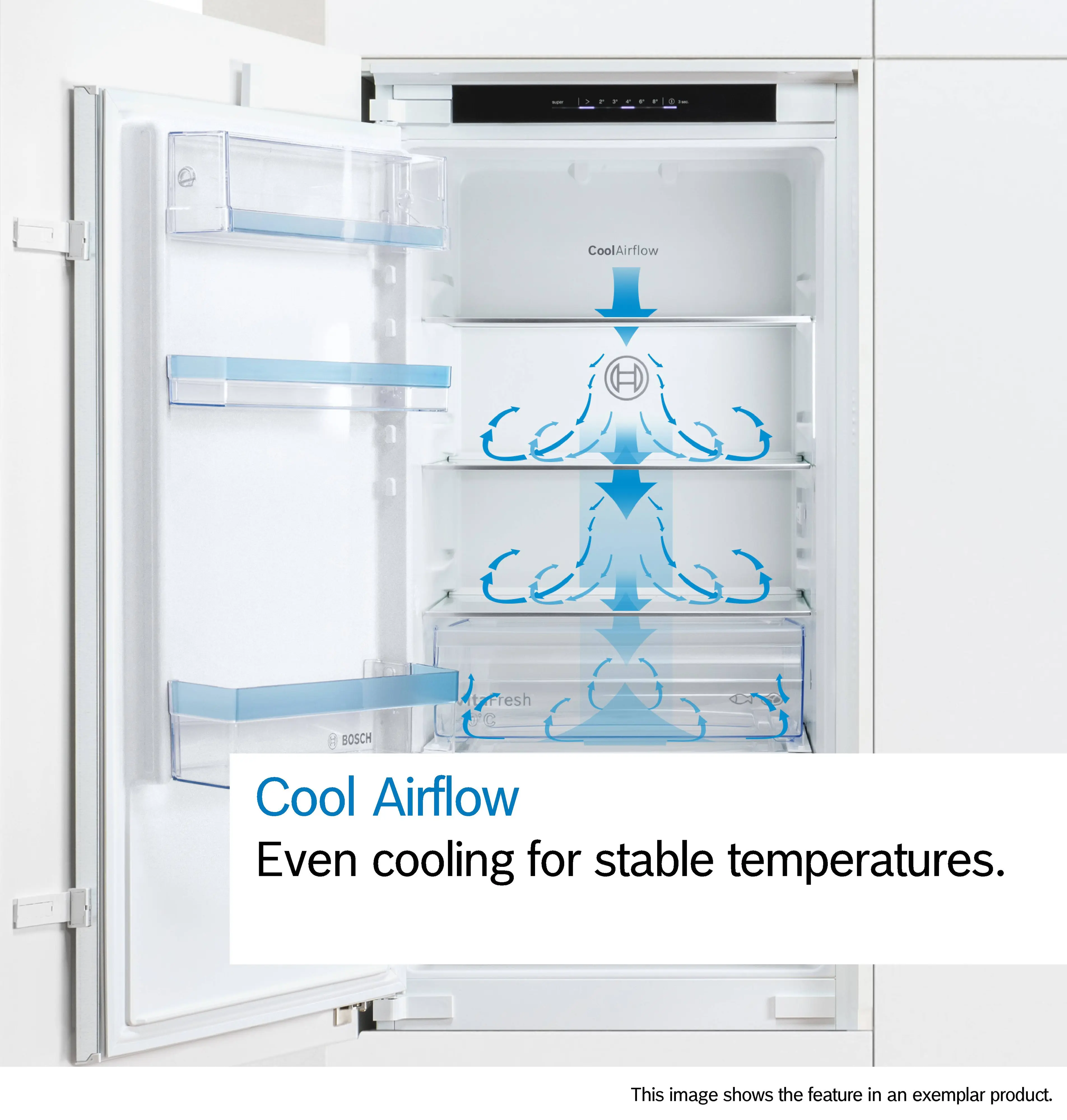 KIV86NSE0 built-in fridge-freezer with freezer at bottom | BOSCH MT