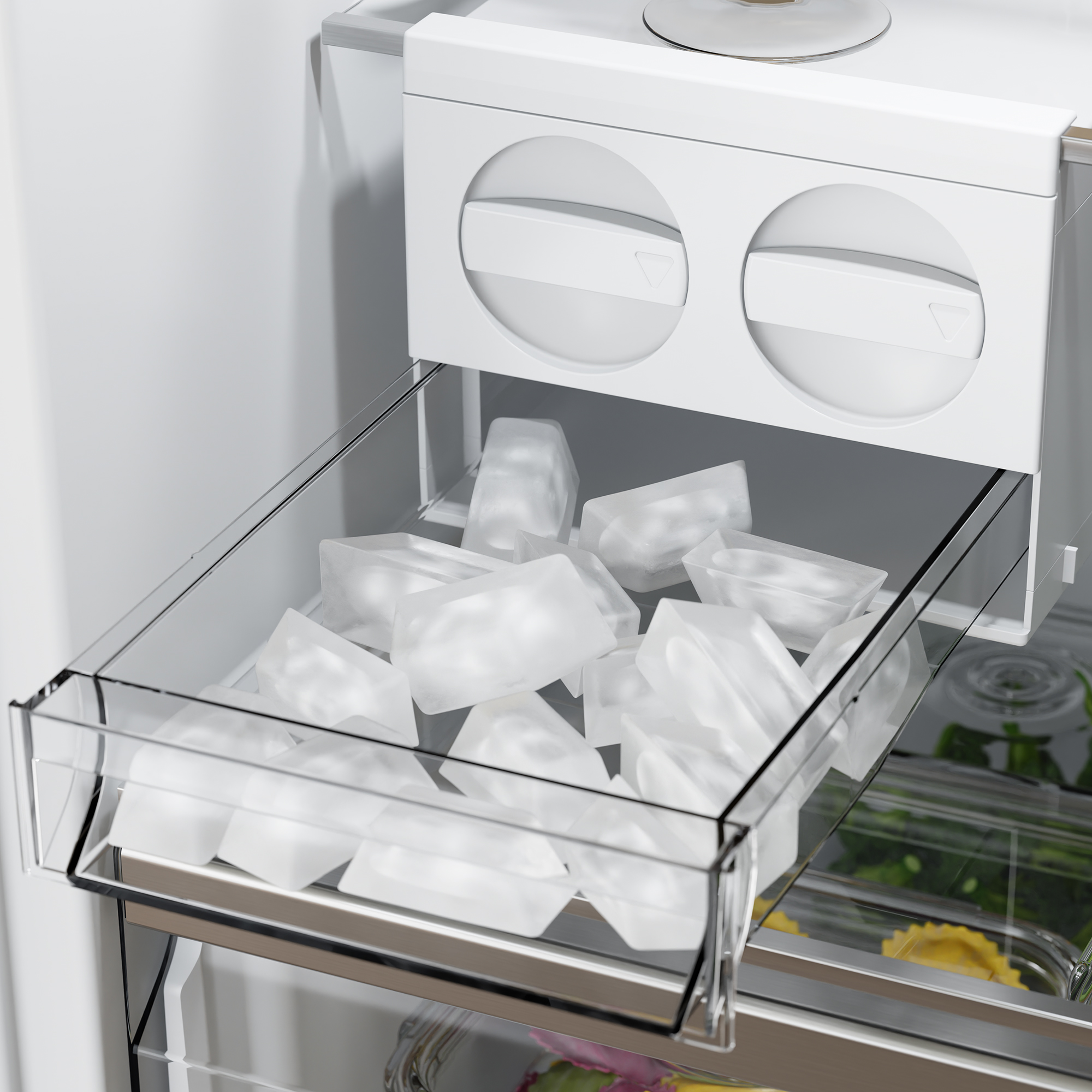 KDN43VU30I free-standing fridge-freezer with freezer at top