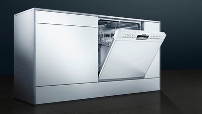 Lave-vaisselle sous plan de Siemens avec façade blanche 
