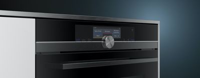 TTF-Touchdisplay Plus eines Siemens Sous-vide-Backofens.