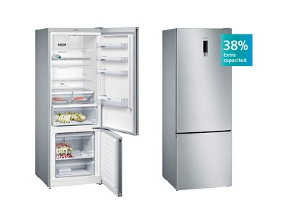 Siemens XXL koel-vriescombinatie iQ 300 KG56NXIEA in rvs