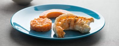 Aragosta con papaya alla piastra