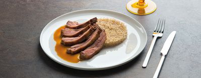 Riso pilaf e spalla di agnello