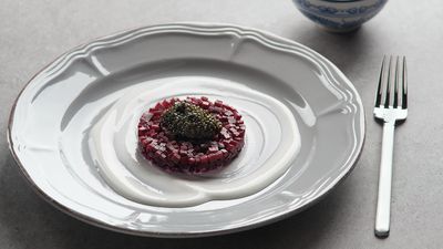 Barbabietola, yogurt e caviale