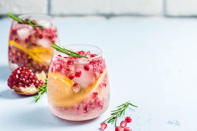 Two glasses with mocktails