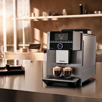 Siemens Coffee World - Portafiltro pieno di caffè macinato