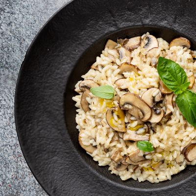 Bowl of risotto ai funghi