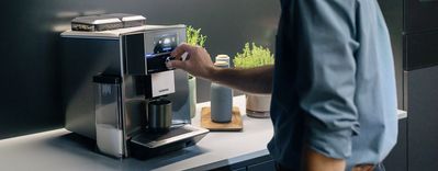 Kaffee: intelligente Technologie. 