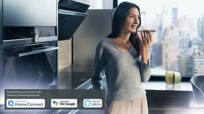 Operate your dishwasher from anywhere-using Home Connect and Voice assistants.