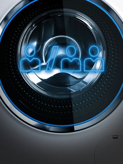 Wasmachine van Siemens met illustratie van 7 of 8 kilo vulgewicht