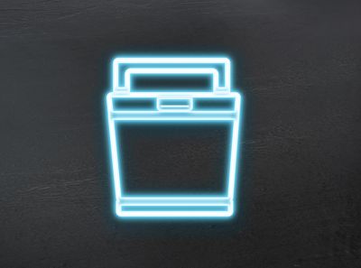 Geschirrspüler icon mit GlowEffekt