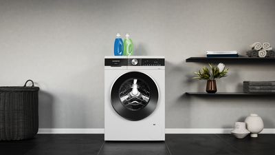 Waschmaschine und Dekoration