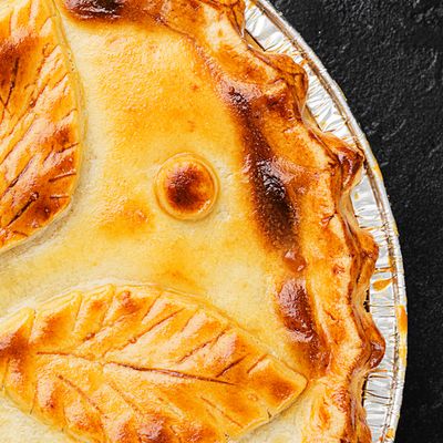 Top of  Baked pie.