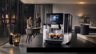 EQ700 coffee machine on open plan living countertop