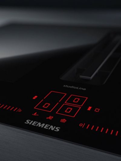 Close up of Siemens studioLine label
