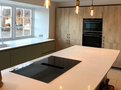 Refurbished kitchen with modern Siemens studioLine appliances