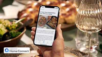 Recipes in Home Connect app 