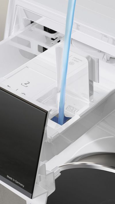Interaktiv bild på tvättmaskin med i-Dos