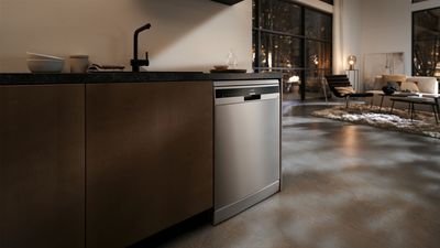 Siemens smart dishwasher in kitchen